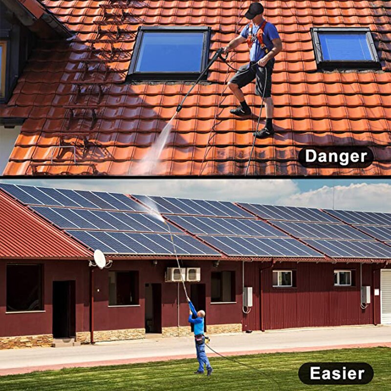 Tool Pressure Washer Extension Wand, 20 Inch Stainless Steel with 1/4" Quick Connect Power Washer Lance