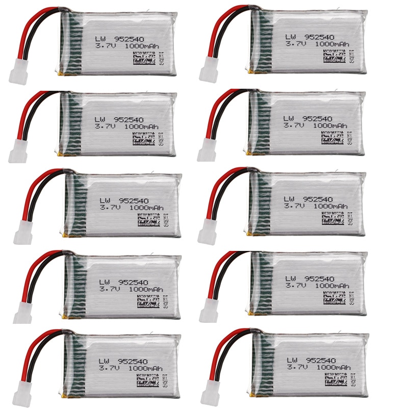 1000mAh 3,7 v lipo Batterie Ladegerät für KY601S SYMA X5 X5S X5C X5SC X5SH X5SW M18 H5P HQ898 K60 HQ-905 CX30 akku: 10Batterie