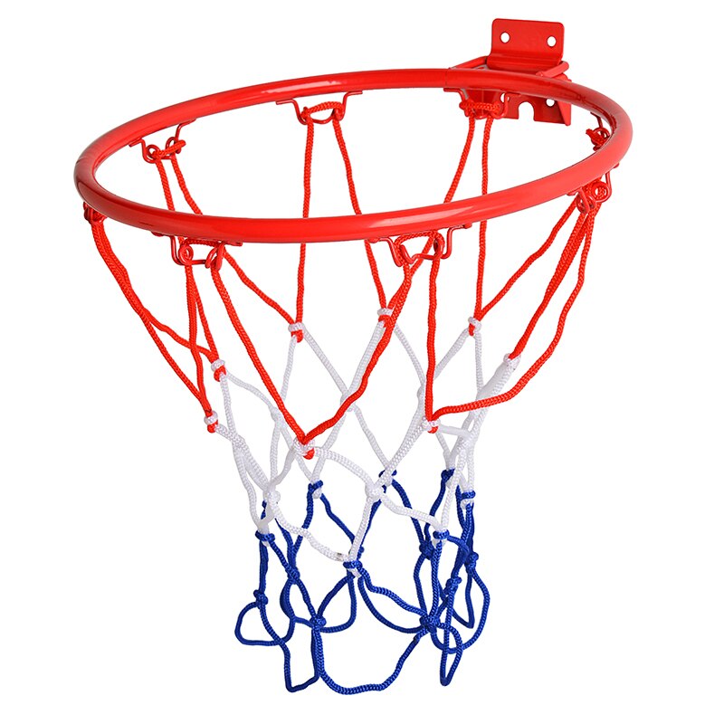 Jante De Basket-ball De Rechange Aoneky 18 Pouces - Acier Allié, Double Ressort, Filet Nylon Rouge/blanc, Pour Extérieur