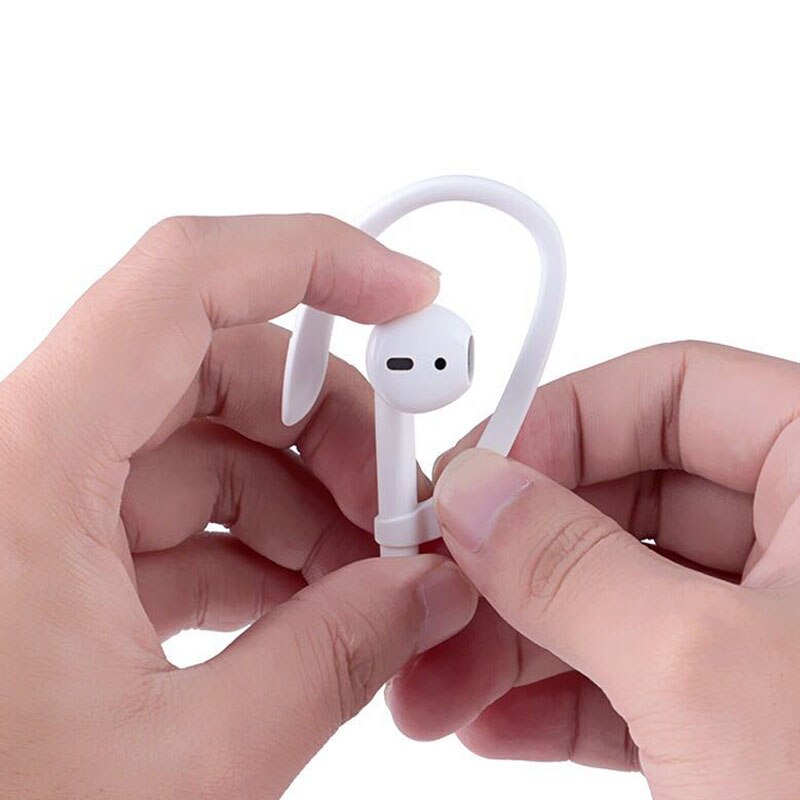 1pairs Oortelefoon Houder Voor Apple Airpods Hoofdtelefoon Oortelefoon Anti Verloren Oorhaak Riem voor Air Pods Siliconen Oor haak