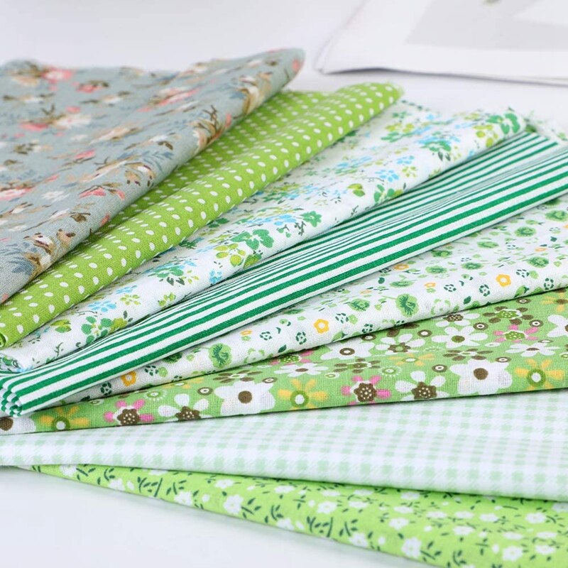 8 stuks textielstof katoen vierkant bedrukt textiel voor bundel doe-het-zelf knutselen naaien kleding quilten 50 x 50cm