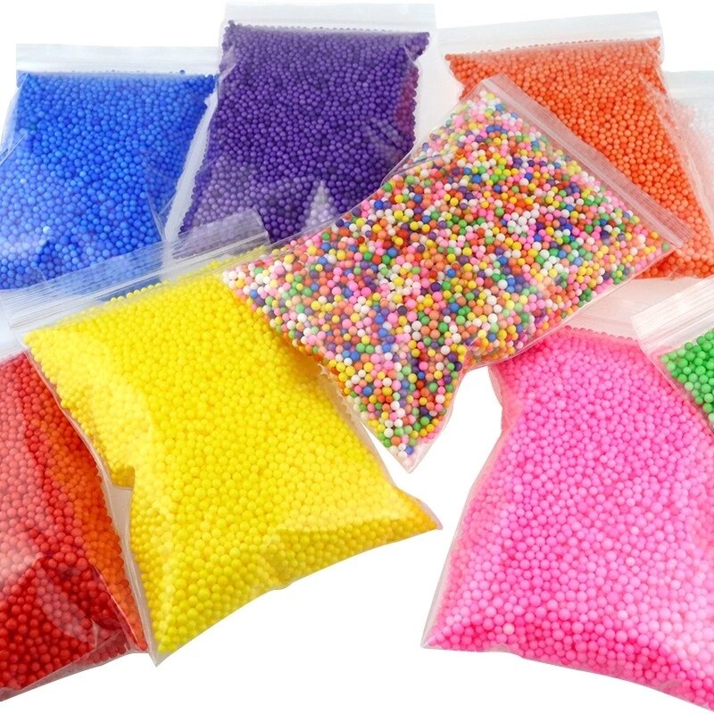 DIY Snow Slime Balls Additives Charms Accessories Foam Slimes Beads Filler Addition For Slime Kit Mud Particles Antistress Toys