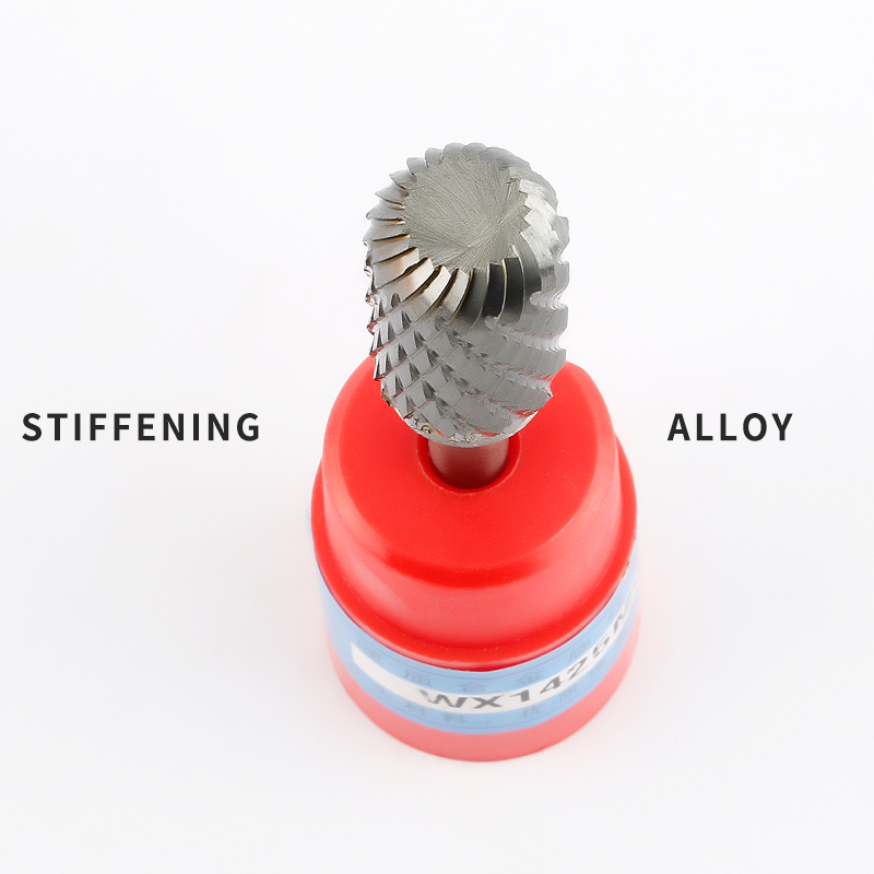 Tête d'alésage rotative, cylindrique, Semi-circulaire, en alliage d'acier au tungstène, tête de meulage, fraise à bois en forme de W, 1 pièce