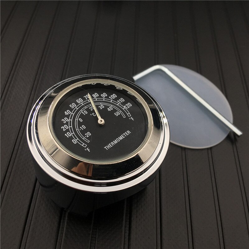 Motorcykel motorcykel håndtag montering runde ur/termometer universal: 2