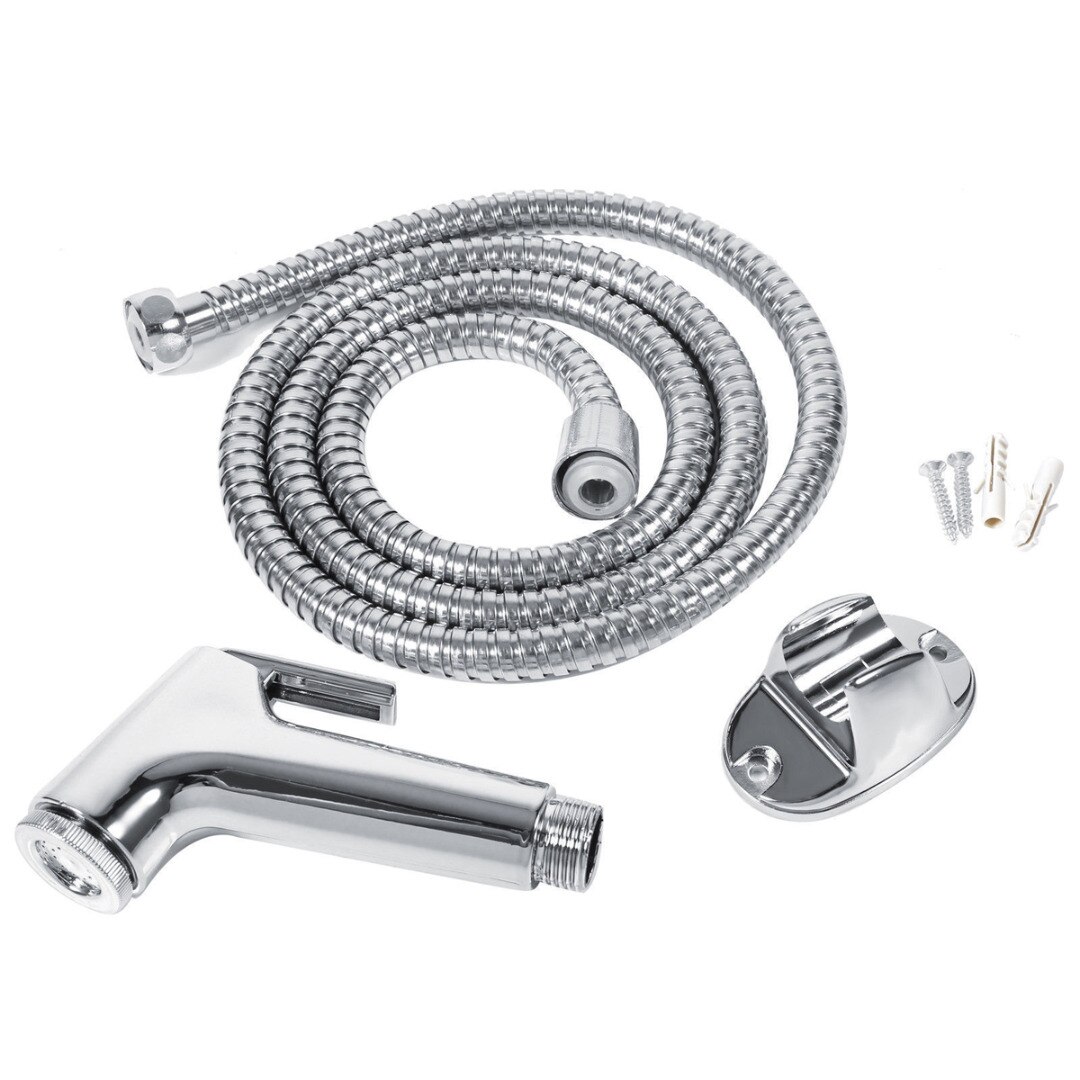 Rvs Wc Bidet Tap Set Handheld Hygiënische Douche Bidet Sproeier Toilet Seat Bidet Kraan Muur Beugel Slang Kit