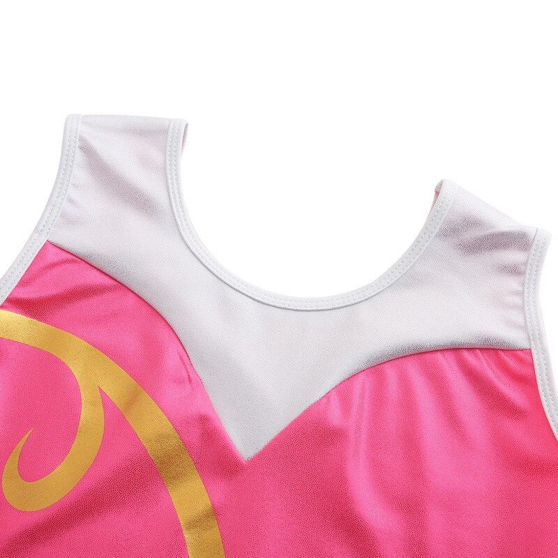 5-12Y Gymnastik Dancesuit Mädchen Ärmel Tanz Trikots Kind Gestreiften Kostüme Trikots Kinder Ballett anzüge Praxis Kleidung H6