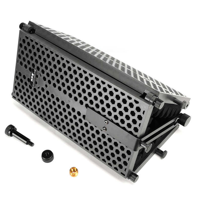 Soundproof screen Ws-03 Microphone Three-door windshield Portable soundproof screen Noise prevention sound absorption and noise