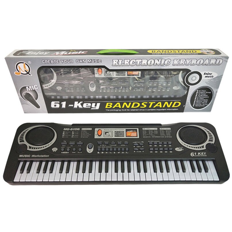 61 smakebit digital musikk elektronisk tastatur nøkkelbrett elektrisk piano låve eu plugg  #40 d 17: misligholde tittel
