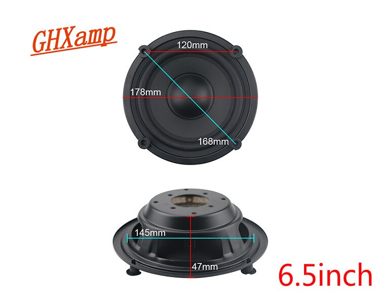 GHXAMP 5 INCH 6.5 Inch Bass Radiator Hoorn Passiev... – Grandado