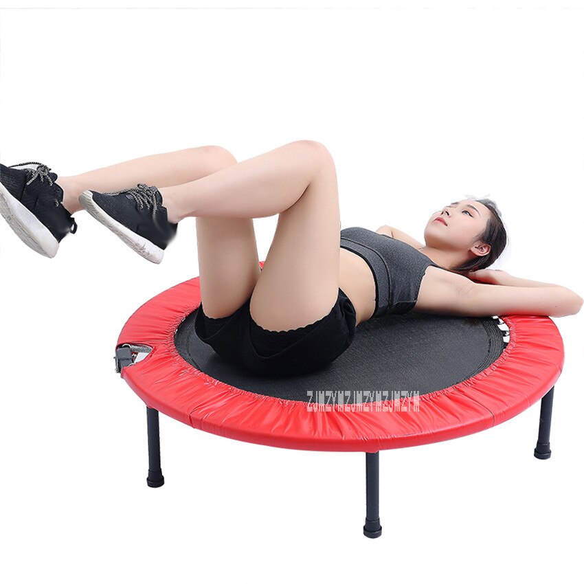 C157 40 Zoll Trampolin Kinder Springen Bett Home Gym Folding Bounce Bett Fitness Ausrüstung Damen Verlieren Gewicht Bein Abnehmen