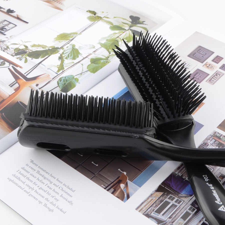 1pc Black Removable Detangling Hair Brush Handle Tangle Comb pompadour men styling Shower Massage scalp Comb Salon Hairdressing
