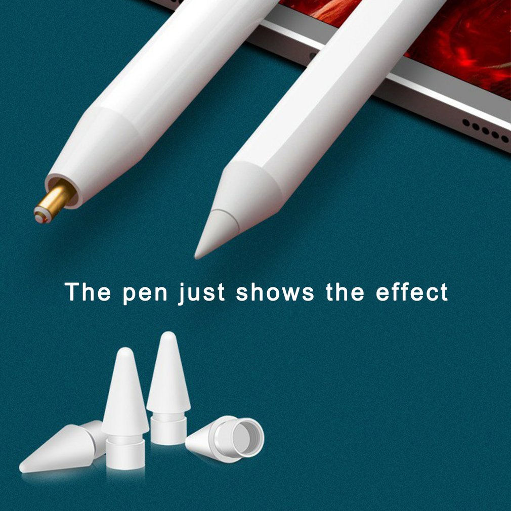 4Pcs Suitable for Apple Pencil Generation/Second Generation iPad Stylus Replacement Pen Tip Stylus Press Pen