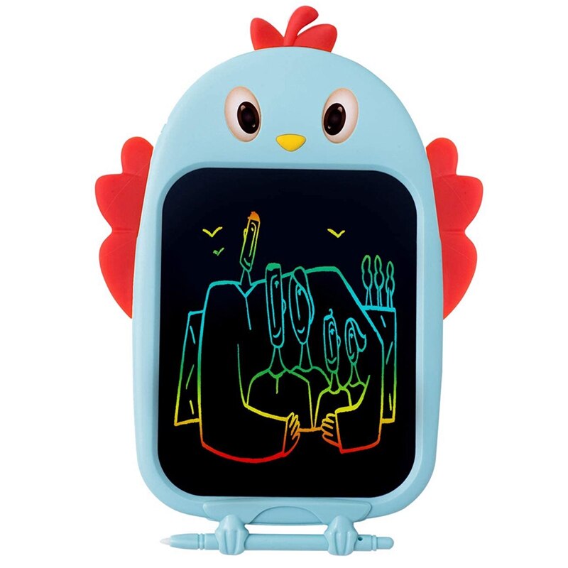 Zeichentablett-spielzeug für mädchen und jungen im alter 4 3 jahren, 6 8.5 zoll-lcd-schreibtablett 5 farbenfrohe maltafel: Blau