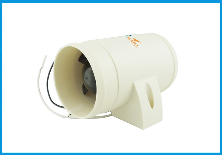 12V In-Line Air Blower Boat Bilge Engine Galley Marine Cabin Ventilation Fan Corrosion Resistant ABS Marine Boat Parts