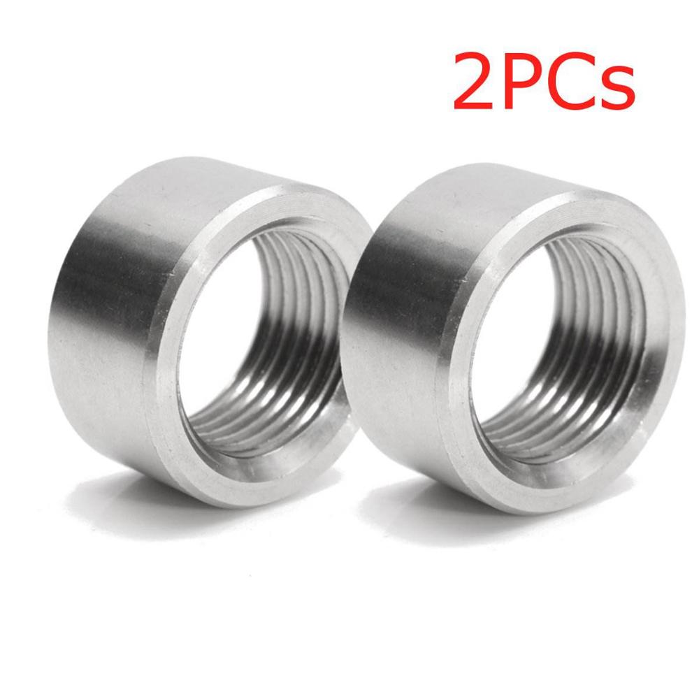 Tuerca de escape de 304 de acero inoxidable M18x1.5 para Lambda Boss O2, Sensor de oxígeno: 2 PCS