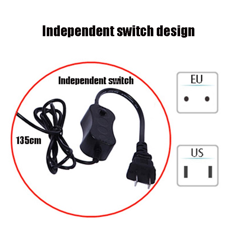 Aquarium Water Aquarium 20-60Cm Water Tank Led Verlichting, wit En Blauw Licht Ultra-Dunne Telescopische Vis Tank Beugel Lichten