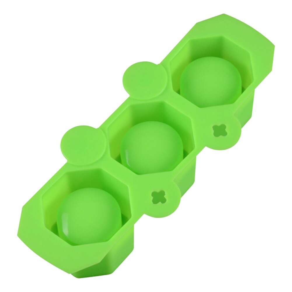 Maceta de yeso poligonal de 3 agujeros para suculentas, de hormigón, de silicona, juego de moldes de cerámica para plantas: green
