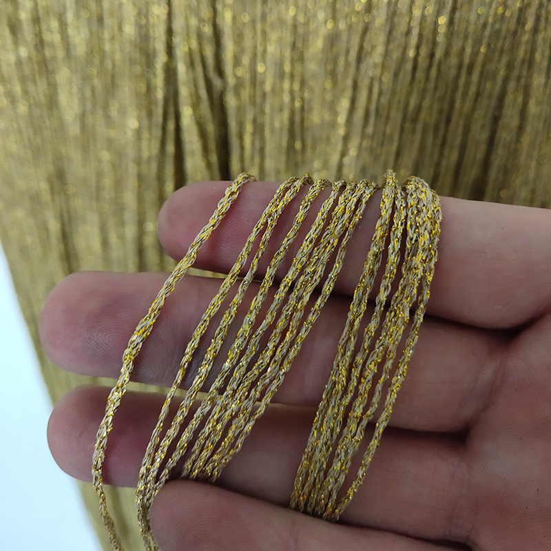 Smuk 1 yards guld silke blonde frynser frynser kvast 20-100cm brede frynser trimning kjole scenetøj tilbehør kvast frynser