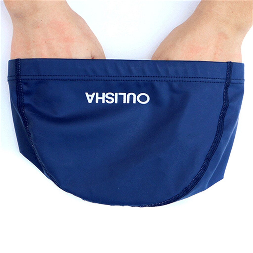 Adult Swimming Cap Silicone Women Men Waterproof Hat PU Coating Durable Elastic Pool Beach Swim Head Cap Summer #15D