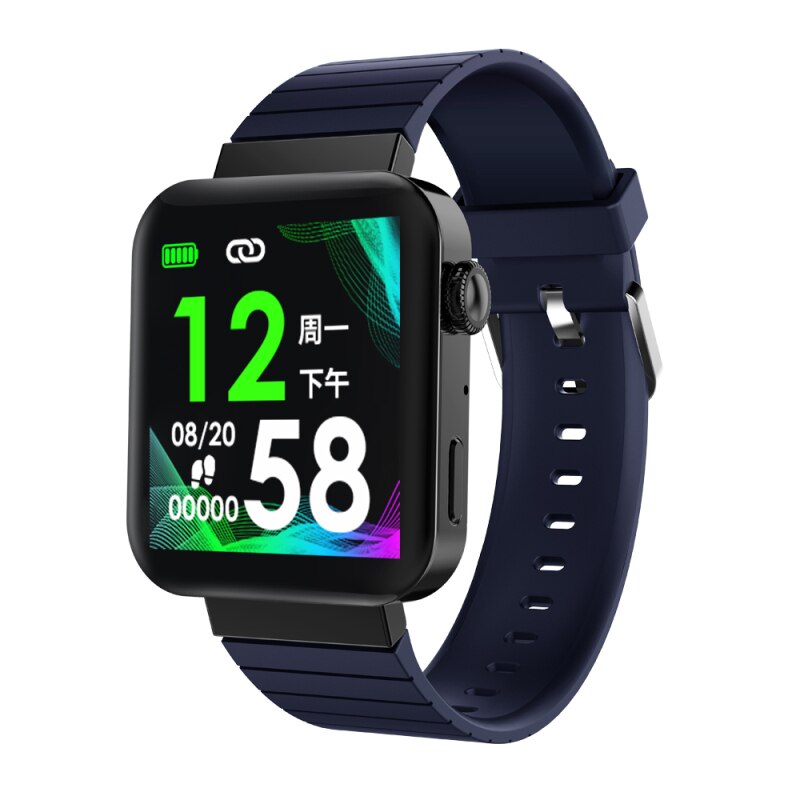 Bluetooth smart ur  mi5 smart ur armbånd bluetooth sport opkald musik kamera kontrol pulsmåler fitness tracker: 4 marineblå