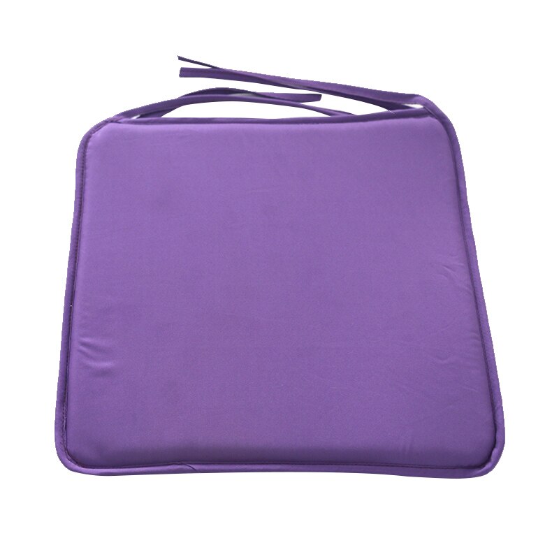 14 farben Platz Stuhl Kissen Sitz Pad 100% Baumwolle Hülse Füllung Stuhl Kissen Mit Krawatten nicht-Unterhose Dinning stuhl Pad: Violett