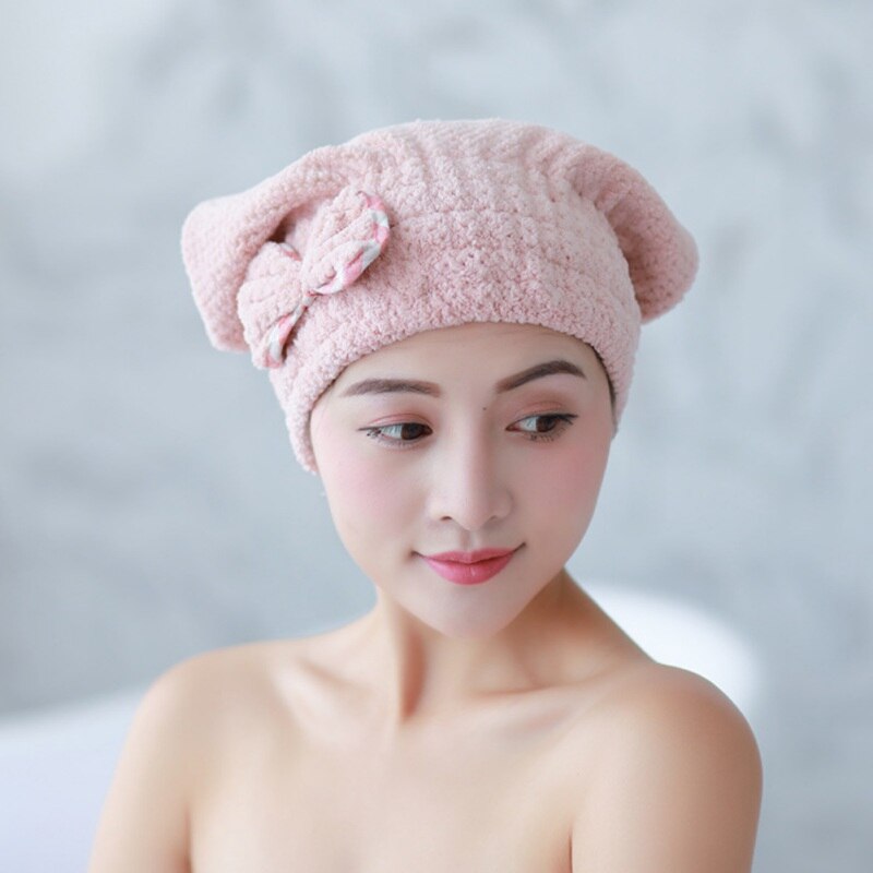 gorro Coral grueso de lana con lazo para secar el – Grandado