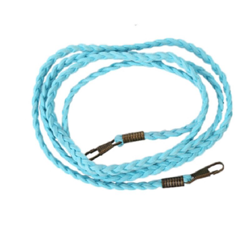 Woven Bag Chain Strap Replacement for Purse Handbag Shoulder Bag Accessories Bag Straps for Small Handbags Chain Strap: Lake Blue