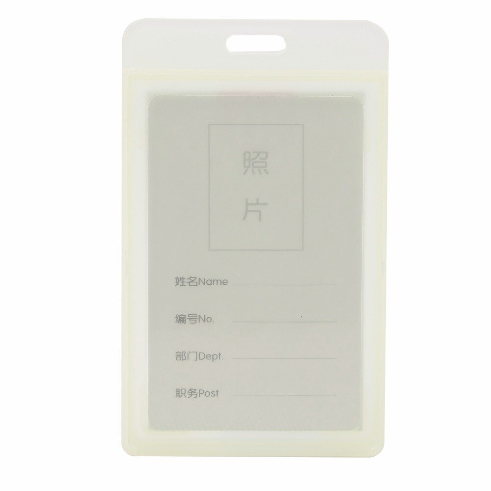 Durable Pack of Hard Plastic ID Card Badge Holder Employee Name Tag Student Card Holder Case ID Card Case: 05