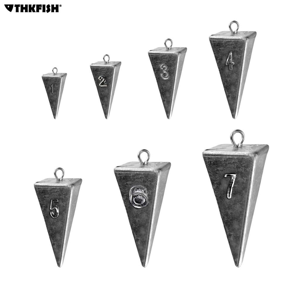 5Pcs Piramide Sinker Gewichten 1Oz 2Oz 3Oz 4Oz Vissen Lood Sinker Gewichten Voor Zoutwater Zoetwater visgerei Accessoires