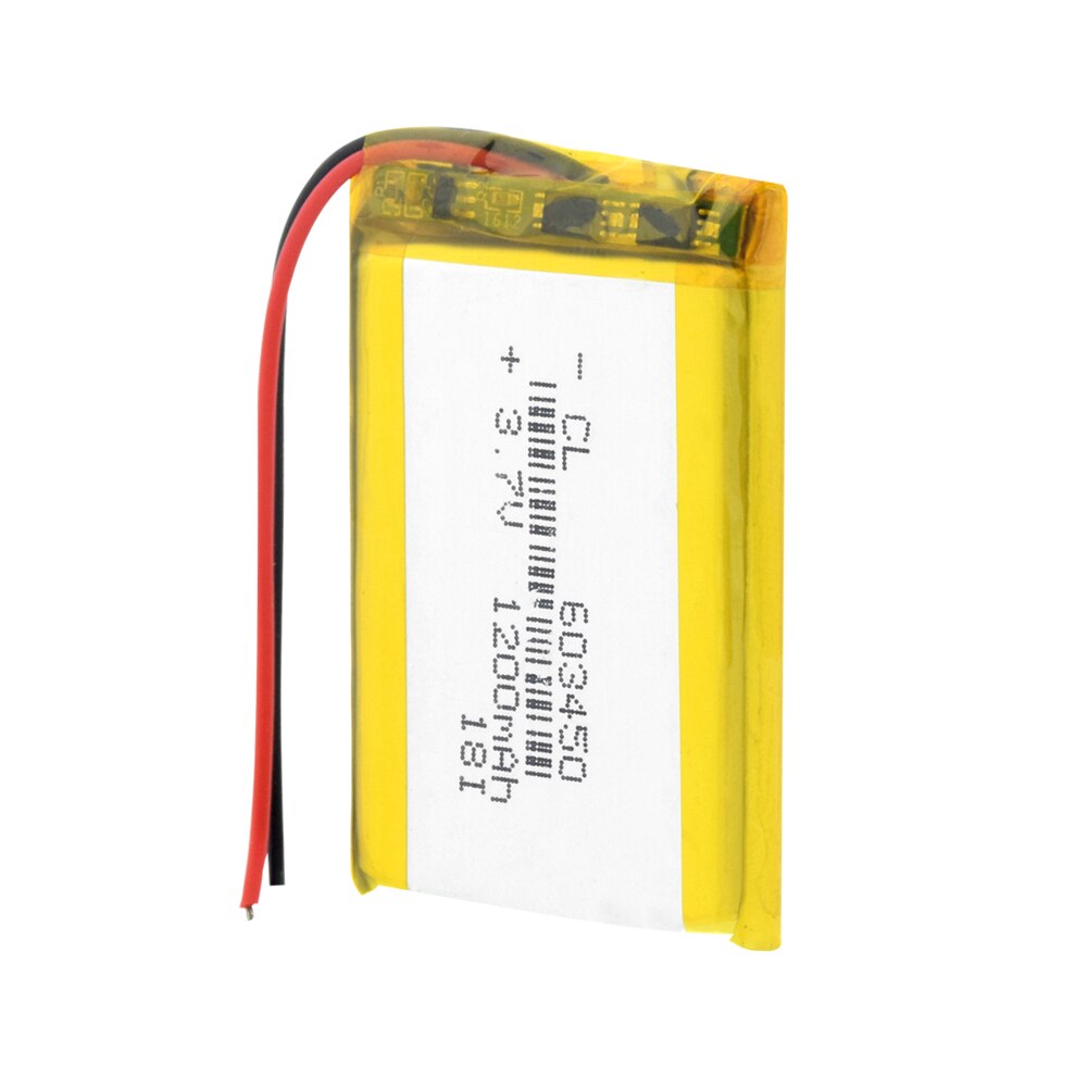 Rechargeable 3.7V 1200mAh 603450 Battery li-ion Lipo cells Lithium Li-Po Polymer Battery For MP3 MP4 GPS DVD LED Light Camera