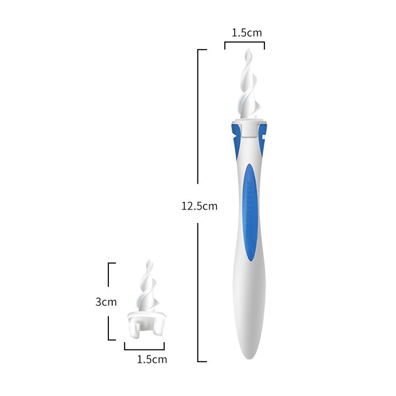 Soft Head Clean Ears Machine Spiral Soft Safe Ear Pick Tools Ear Wax Cleaner Upgraded Version Removal Easy Swab Earwax