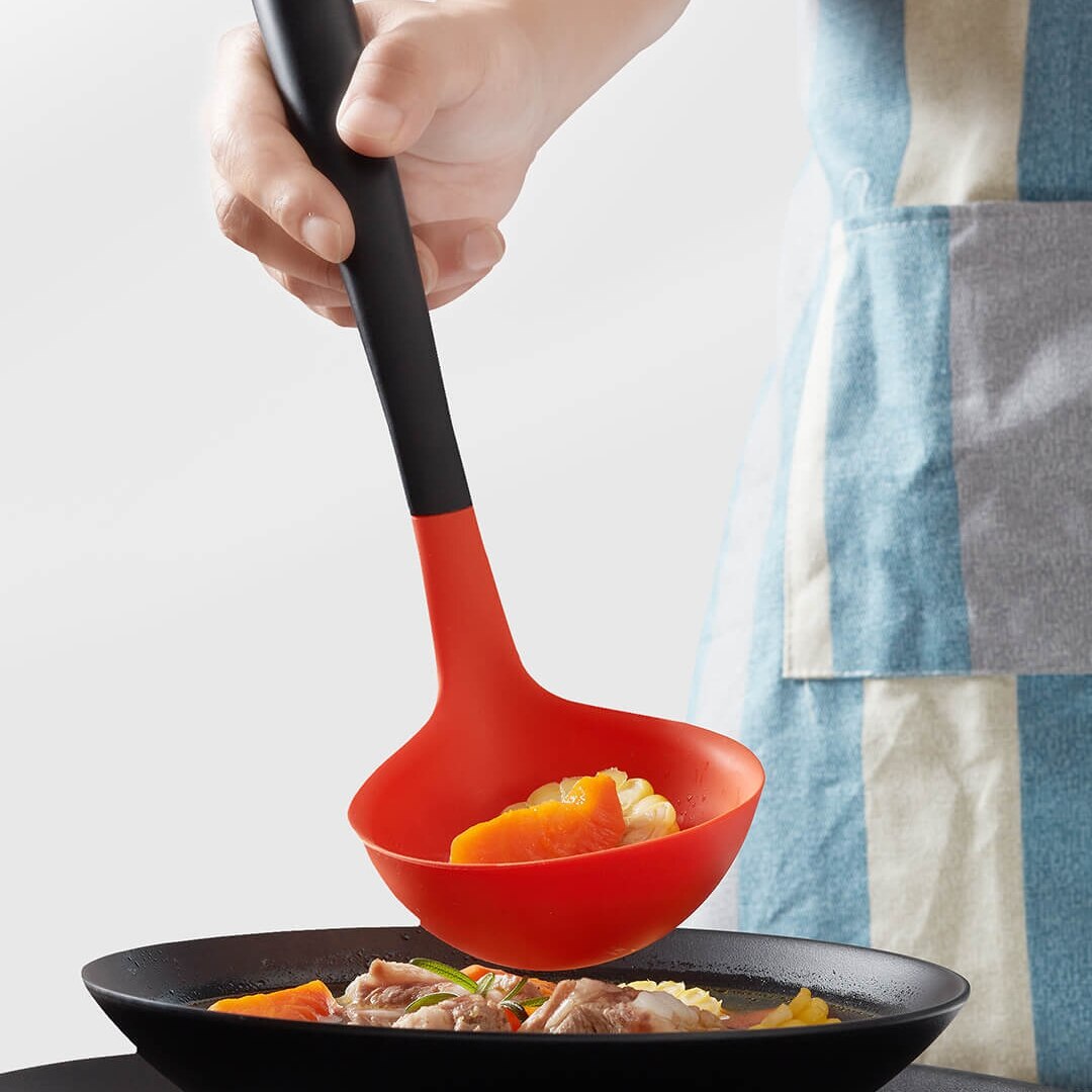 Original Xiaomi Silicone Gel Spoon Spatula Stainless Steel Anti-scalding Anti-skid Handle Kitchen Cooking Tools Utensils Smart