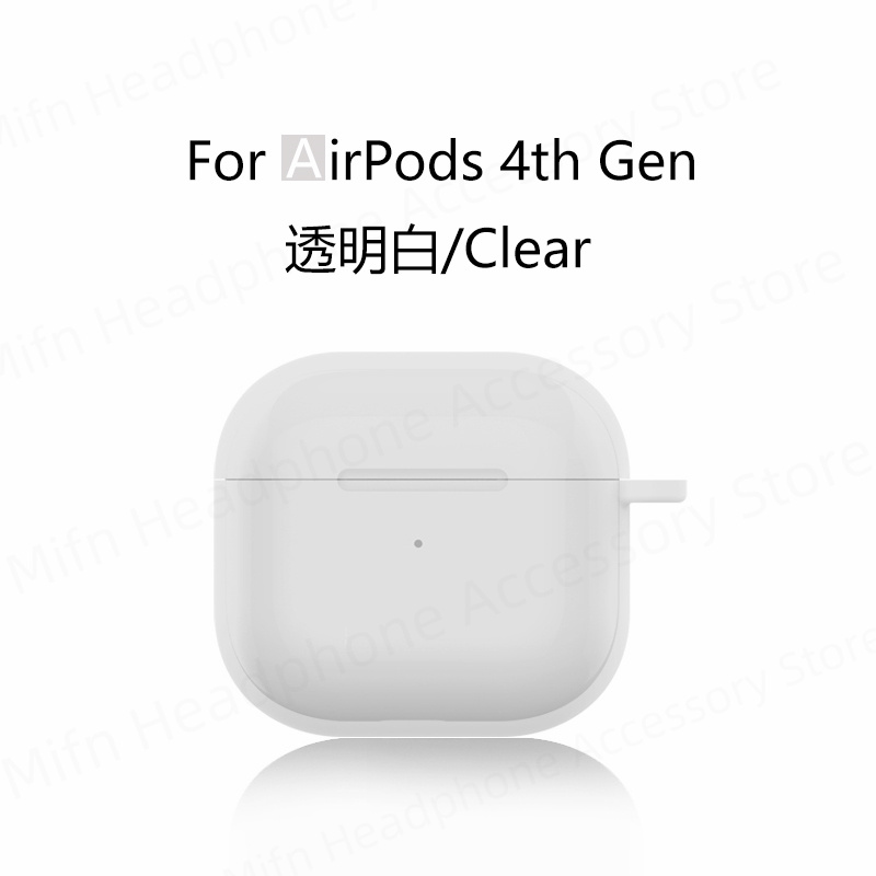 Para nuevos airpods 4 funda para auriculares apple funda protectora de silicona líquida para airpods 4 funda para auriculares inalámbricos Bluetooth: Caqui