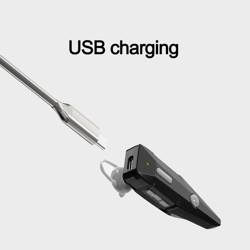 YM 2PCS Mini earhook Walkie Talkie 400-470MHz 2-Way Radio Transceiver Earpiece Headset Earmuff USB Powered Distance New