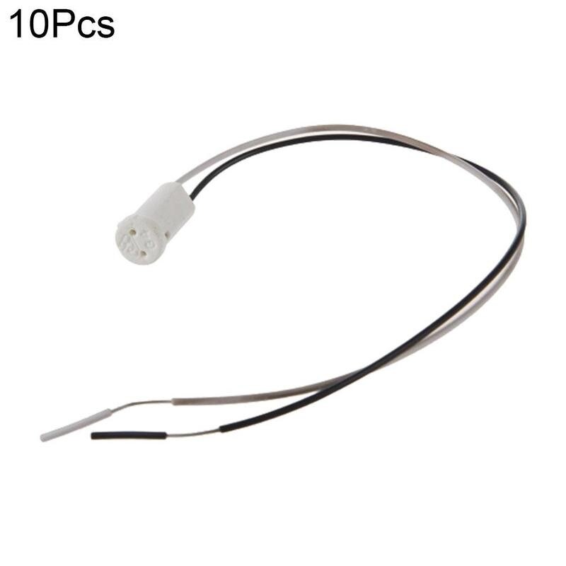 10pcs G4 Lamp Holder Socket Plug Special Ceramic G4 Hold Head Wire Connector For Lamp Holder Pottery And Porcelain Base Socket