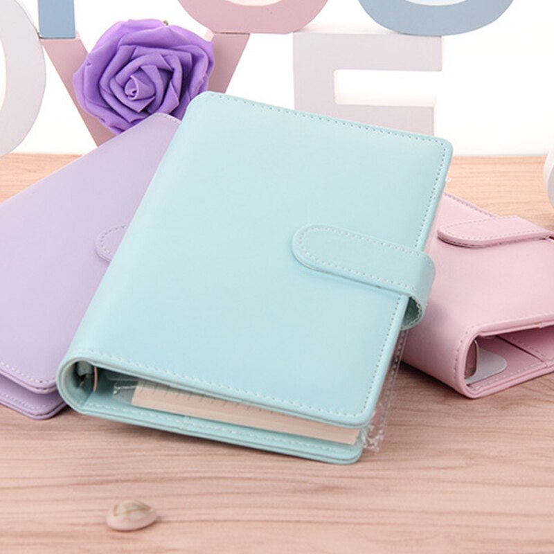 A6/A5 Notebook Diary Leather Case Personal Binder Plan Schedule Storage Folder
