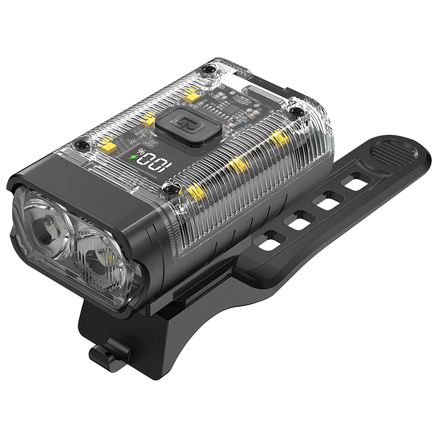 Fietslicht T6 LED Front USB Oplaadbare MTB Mountainbike Lamp 1000LM Fietskoplamp Zaklamp Fietsen Scooter staart: WHITE