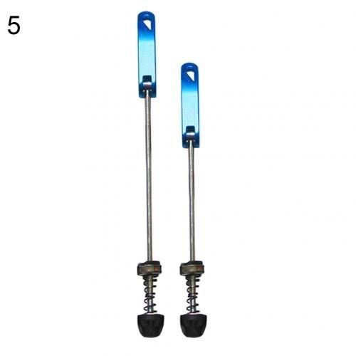 1Pair Bike Bicycle Cycling Wheel Hub Skewers Quick Release Bolts Axle Set Quick Release Bolt Cycling Outdoor: Blue