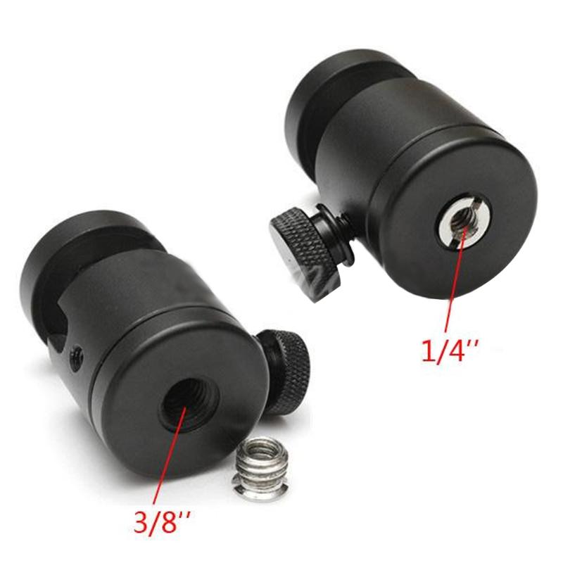 360 Swivel Ball Head 1/4&quot; Screw Mount for DSLR Camera Tripod Ballhead Stand