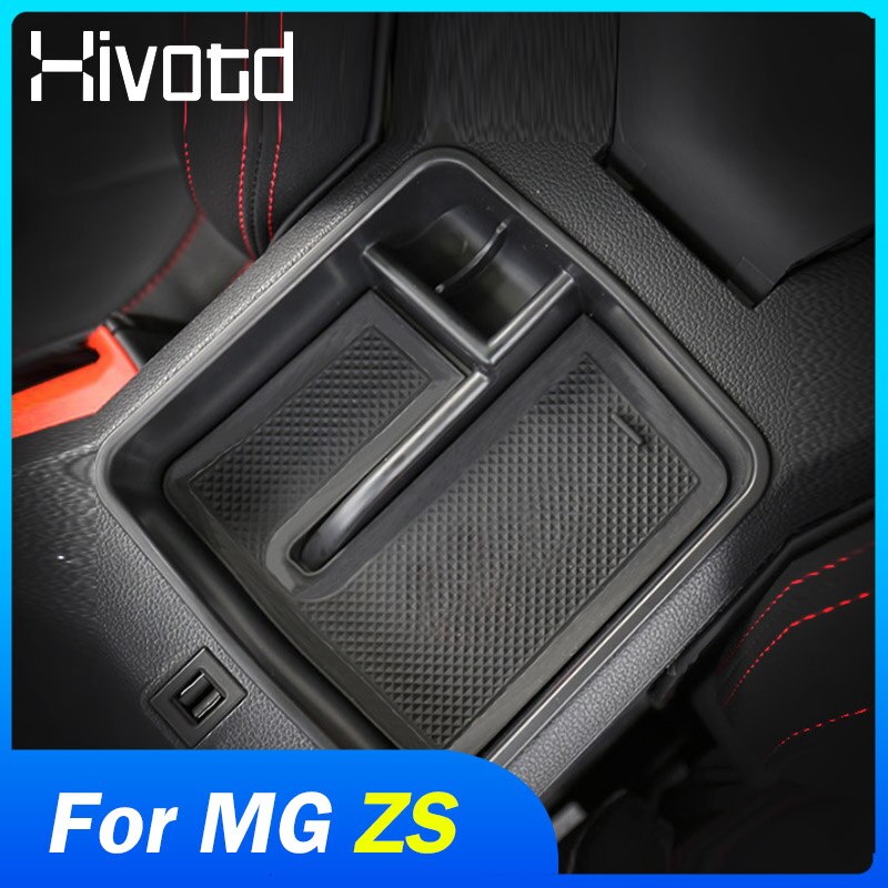 MG ZS accesorios de coche Interior organizar caso ABS compartimento de almacenamiento de apoyabrazos Central tapa inserte guardar orden bandeja