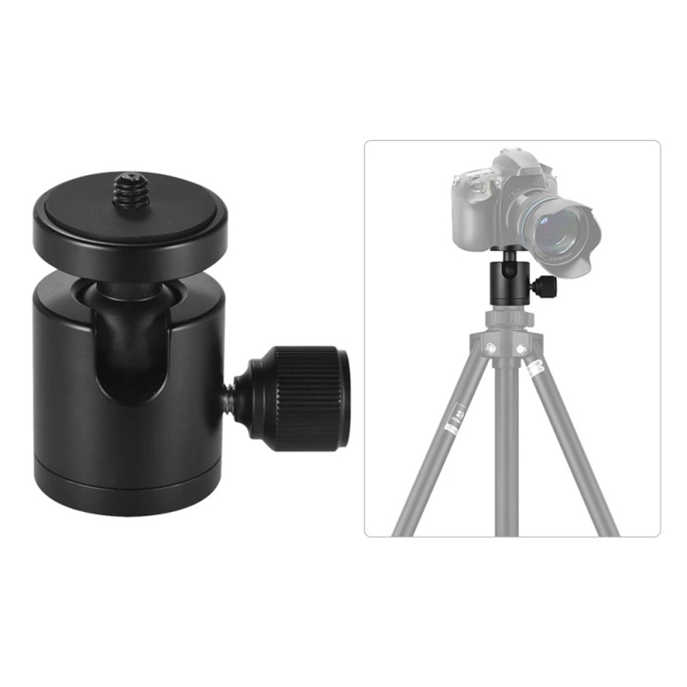 Mini Balhoofd Aluminium 360 Graden Roterende Panoramisch Swivel Tripod Ball Head Voor Dslr Camera Camcorder
