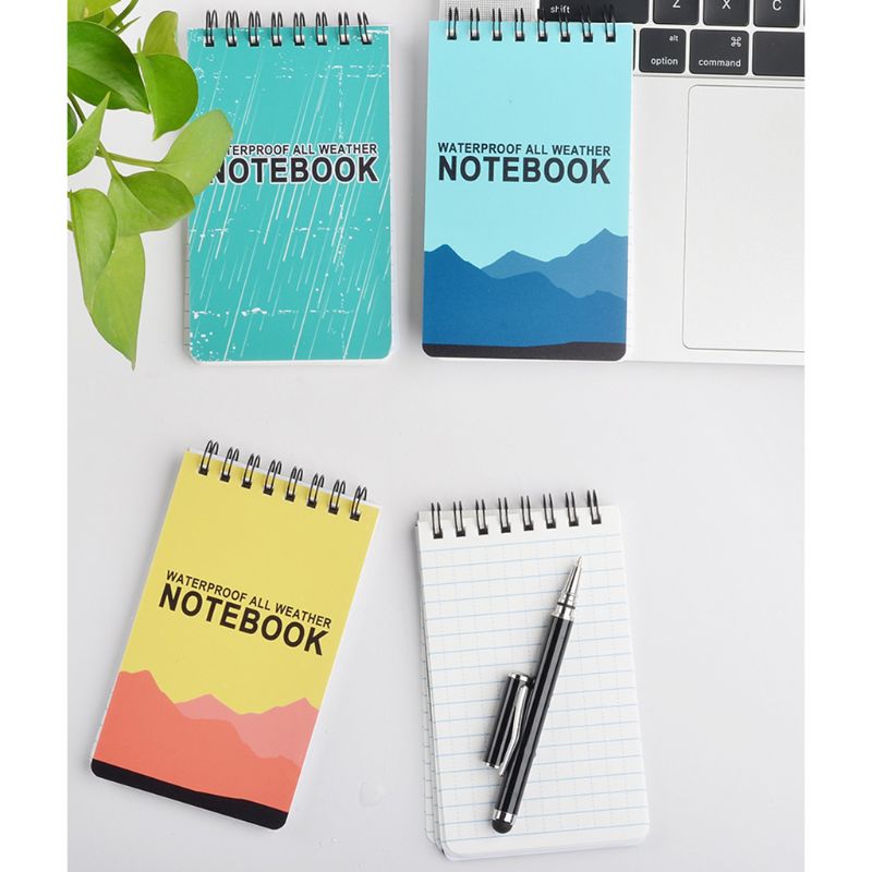 Waterproof Notepad Language Learning Coil Book Vocabulary Diary Notebook Weatherproof Field Pocket Memo Travel