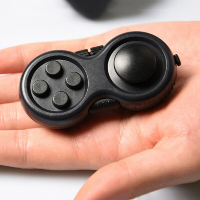 Fidget Pad Draagbare Controller Knoppen Stress Decompressie Speelgoed Sleutelhanger Tool verlichten de stress Tool