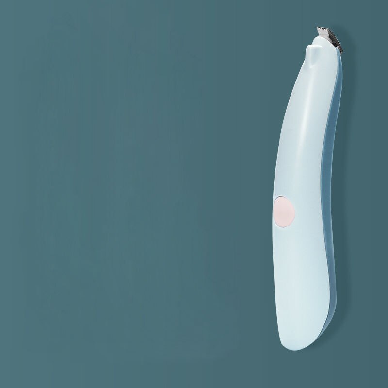 Tondeuse professionnelle pour les pieds des animaux de compagnie, accessoire de toilettage pour chiens, rasoir pour couper les poils des fesses, des oreilles et des yeux, avec lumière: Blue