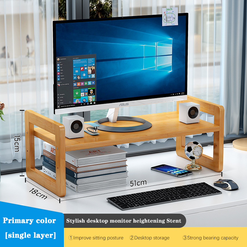 Monitor Stand Laptop Stand Base Desktop Storage Extension Stand Desk Shelf: single layer