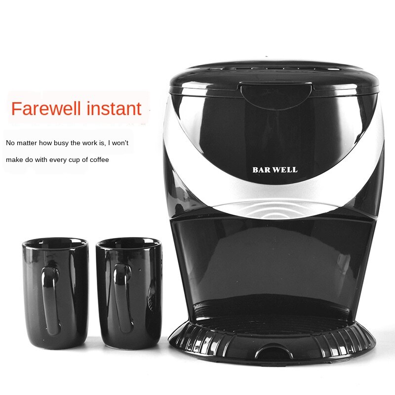 American Coffee Maker Household Small Automatic All-in-One Steam Drip Mini Coffee Machine Electric Single and Double Cups