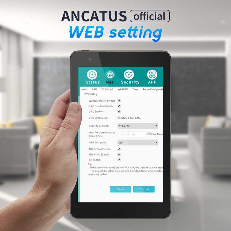 ANCATUS – répéteur Wi-Fi sans fil A2 1200Mbps 2.4G/5GHz, 802.11ac, routeur puissant longue portée, amplificateur de Wifi Wlan