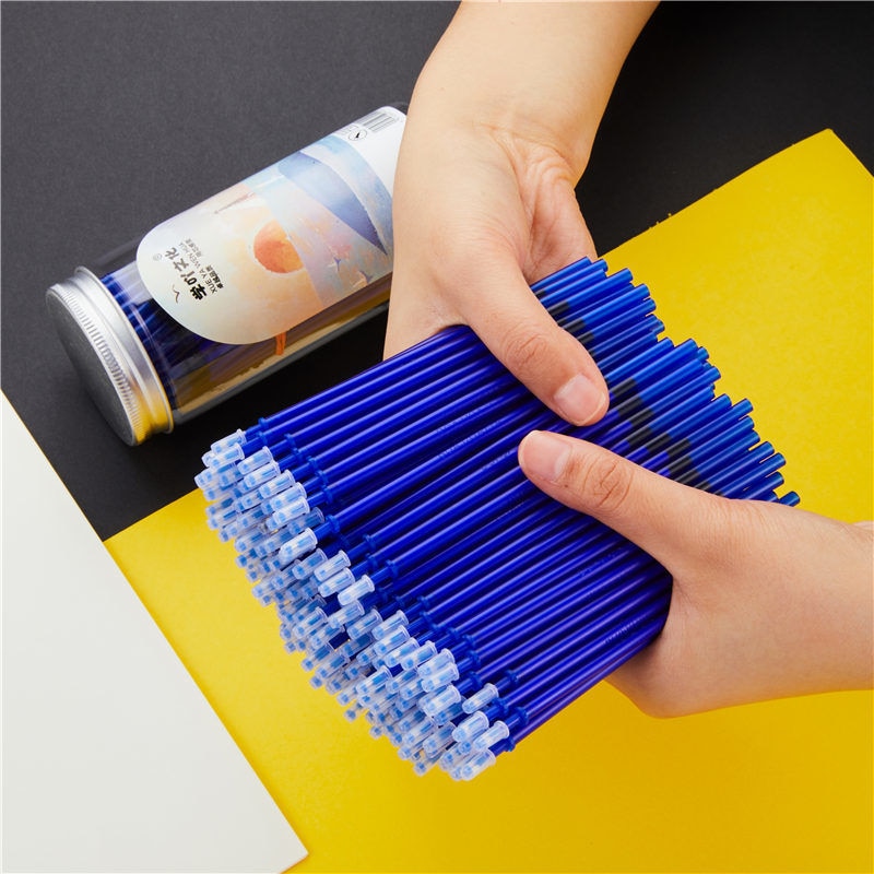0.5Mm Student Materiaal Gel Pen Uitwisbare Refill Set + Gum Voor Schrijven Kantoor School Briefpapier Leveringen 040265