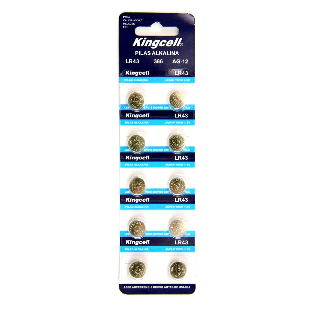 Piles boutons, alcalines, AG12, 1,5 V, 10 uds, LR43, 186, 386, LR1142, SR1142W