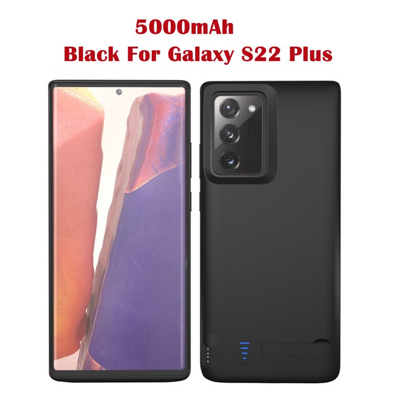 Battery Charger Cases For Samsung Galaxy S22 Ultra 5G Battery Case External Powerbank Battery Charging Cover For Galaxy S22 Plus: For Galaxy S22 Plus